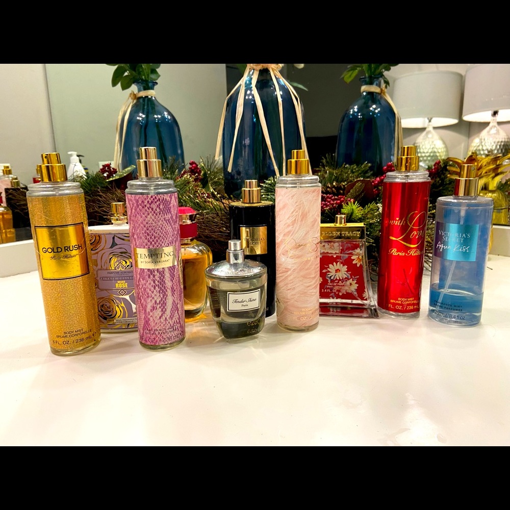 LOT of 10 perfumes/ body spray